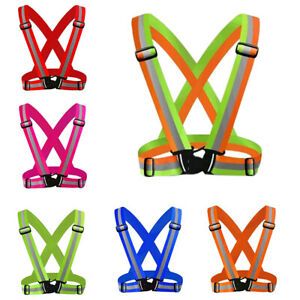High Visibility Safety Vest Belt, Neon, 6 Colors for Choose