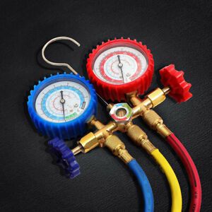 3-Way AC Diagnostic Manifold Gauge Set for R134A R12 R22 R502 Refrigerants Use