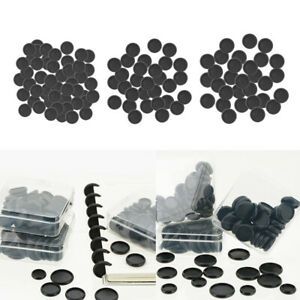 110Pcs ABS Black Round Binding Rings Button DIY Supplies for 50-100 Sheets
