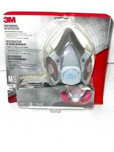 NIB- 3M Performance Respirator - Size Medium w/2 Cartridges Expiration 08/2024
