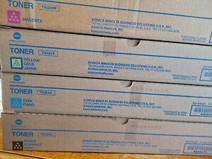 TN324 Set of Konica Minolta Toners CMYK genuine.
