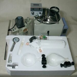 ROTARY EVAPORATOR RE-201D 2L DIGITAL TEMP RPM DISPLAY WATER BATH MANUAL LIFTING