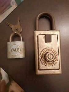 Vintage Supra-C Realtor Combination Lock and YALE pad lock WITH KEYS!