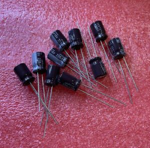 220UF 16V Radial Aluminum Electolytic Capacitor UPLIC - UPLIC221MPH (Lot of 10)