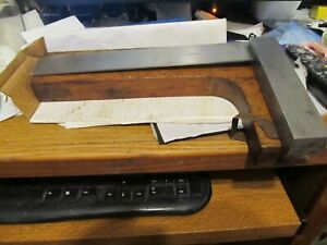 &#039;&#039;&#039;WOW&#039;&#039; VINTAGE 13 INCH MACHINIST SQUARE STAINLESS  WITH ORIGINAL CASE MUST SEE
