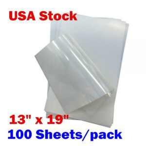 13&#034; x 19&#034; Waterproof Inkjet Milky Transparency Film for Screen Print 100 Sheets