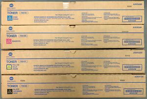 Konica Minolta C2070 AccurioPress CMYK Toner Set Genuine OEM FREE SHIPPING