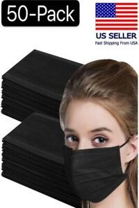 Black Face Masks 50 Pack USA Seller