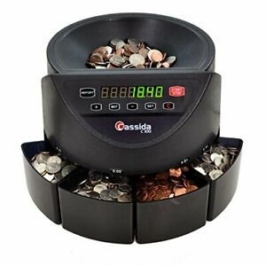 Cassida C100 Electronic Coin Sorter/Counter Countable coins 1 5 10 25 250...