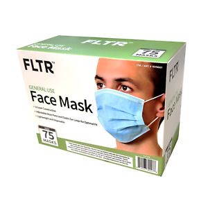 Face Mask Mouth &amp; Nose Protector Respirator Masks 75 pc