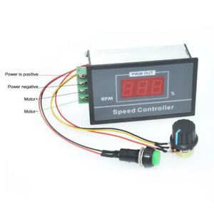 30A PWM Display 0~100% adjustable DC 6V 12V 24V 48V Motor Speed Controller