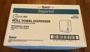Sysco Complete 360 Black High Capacity Hand Towel Mechanical Dispenser   NEW
