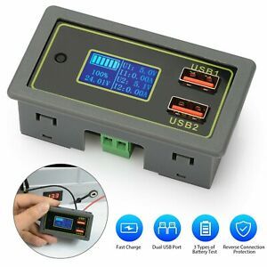 Dual USB Battery Voltage Point Gauge LED Monitor 1PC Automotive Car DC