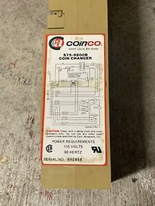 Coinco S75-9800 Coin Mech Mechanism with Dual Nickel PayoutTubes- soda machine!#
