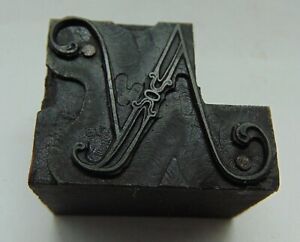 Printing Letterpress Printers Block Skinny Letter N