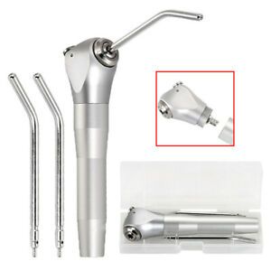 Dental Air Water Spray Triple 3 Way Syringe Handpiece w/ 2 Nozzles Tips Tubes
