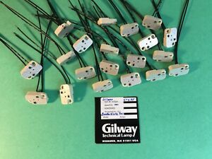 B&amp;W 901 Bender Wirth G6.35 Lampholder Socket, Square, Ceramic, Lot 0f 20 pieces 