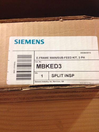 Siemens MBKED3 E-Frame Main/Sub-Feed Kit Free Shipping