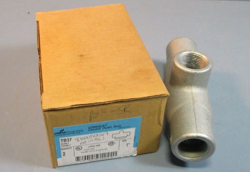 Crouse Hinds TB37 Conduit Outlet Body 1&#034; 14.5 CU IN (1 piece) NIB