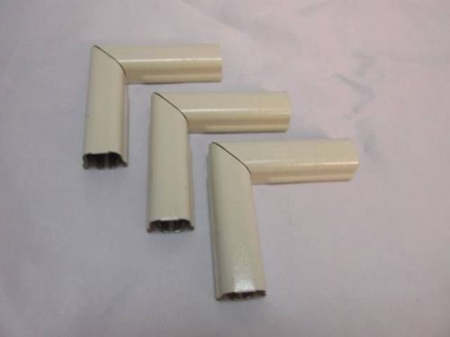 NEW NOS Lot of (3) Wiremold 90 Degree Flat Elbows Ivory V511