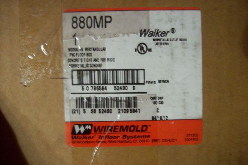 Wiremold 880MP Modulink Rectangular PVC Floor Box For NonMetalic Conduit