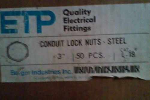 Conduit steel locknuts