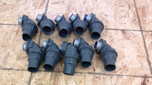 10pcs.  thomas &amp; betts ocal 1&#034; 90 degrees liquidtight conduit fitting insulated for sale