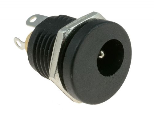 2.5mm x 5.5mm round panel mount female socket dc connector jack plug for sale