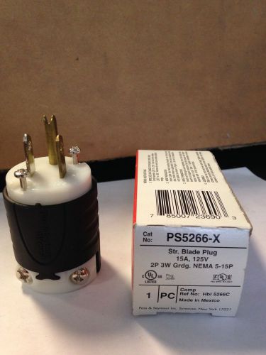 Pass &amp; Seymour Straight Blade Plug, PS5266-X