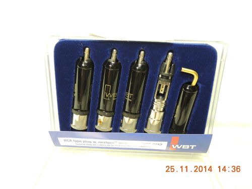 A set of 4 WBT 0152 AG NextGen RCA plug, brand new in original box.