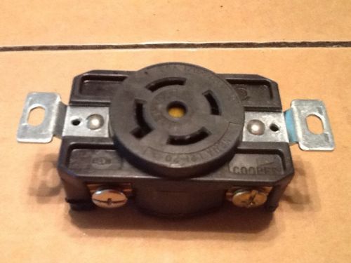 8x cooper nema l21-20 female receptacle in excellent condition 120/208v 4 pole for sale