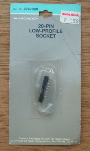 Radio Shack NEW 20-Pin LOW PROFILE Sockets 2-Pack 276-1991 ARCHER VINTAGE VTG
