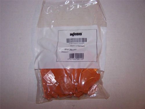 WAGO 280-317 TERMINAL BLOCK END PLATE ORANGE NEW IN BOX LOT OF 100