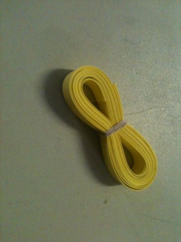 3/4&#034; id / 20mm thermosleeve yellow polyolefin 2:1 heat shrink tubing-50&#039; section for sale