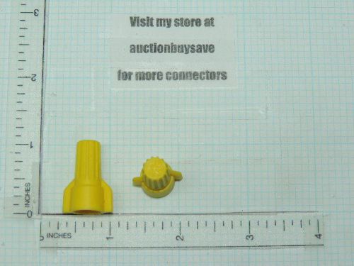 50 yellow twist lock wire nuts # 18-10 wire awg 5/16&#034; opening molex 19160-0044 for sale