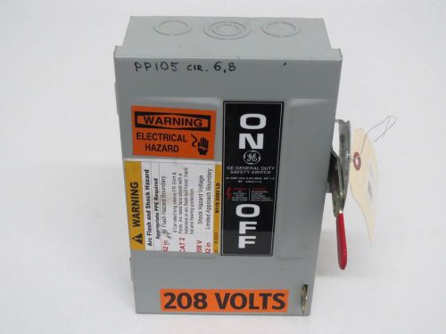 SQUARE D TG3221 7.5HP FUSIBLE 30A AMP 240V-AC 3P DISCONNECT SWITCH B285723