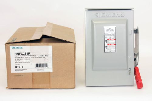 Siemens hnfc361r  30 amp, 600v, type 3r, non-fusible disconnect switch for sale
