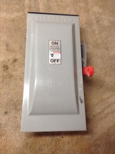 SIEMENS HF323NR 100 Amp Fusible Heavy Duty Safety Switch