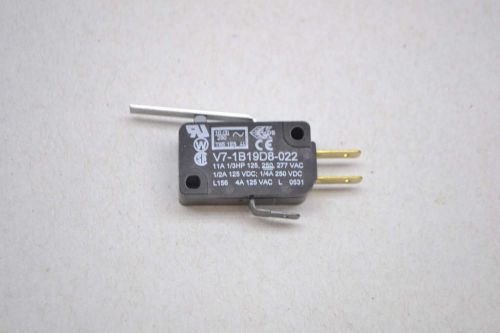 New honeywell v7-1b19d8-022 microswitch snap action lever switch 277v-ac d426626 for sale