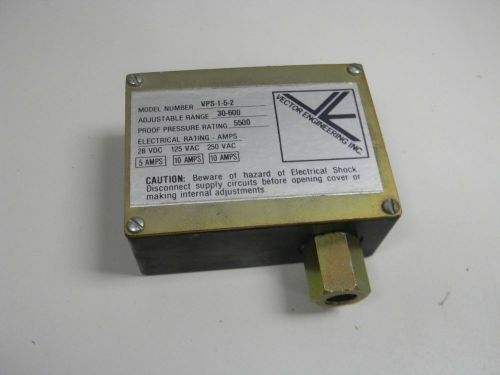 NEW VECTOR ENGINEERING VPS-1-5-2 PRESSURE SWITCH 30-600 5500