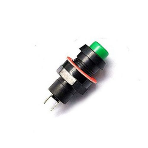 5X DS-213 Push Button Switch Non Locked 1A 250V 10MM Mount Green Momentary SPST