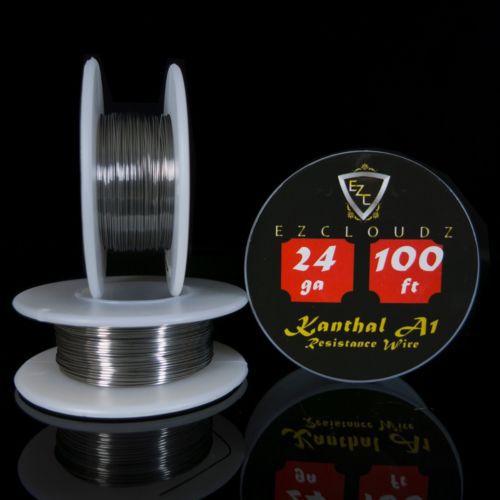 Kanthal A1 24 Gauge (100 ft).51mm Resistance Vape Atomizer Wire 2.04 Ohms/ft LOT
