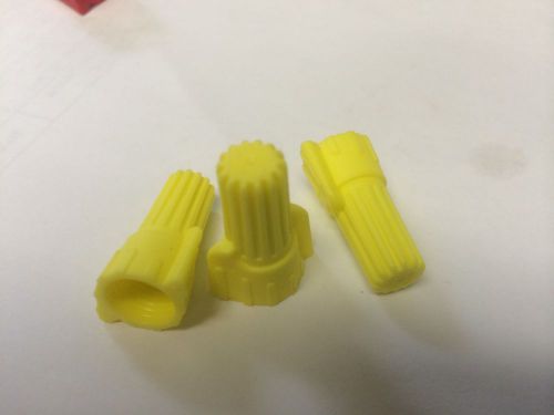 (100 pc) yellow p11 winged screw on wing wire nut connectors twist-on bag lot for sale