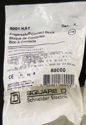 New Sealed Square-D 9001 KA1 Contact Block with Protected Terminals 1N.O. 1N.C.