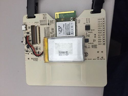 ElectricImp Chip With WiFi And NFC Module, Battery And Screen