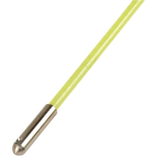 Lsdi 84-232 2ft fiberglass bullnose wire push or pull rod fluorescent green for sale