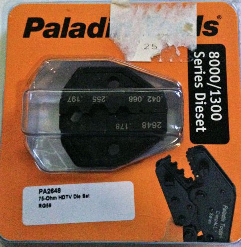 Paladin Tools 2648 Die Set 8000/1300 SERIES DIESET  for crimping RG59