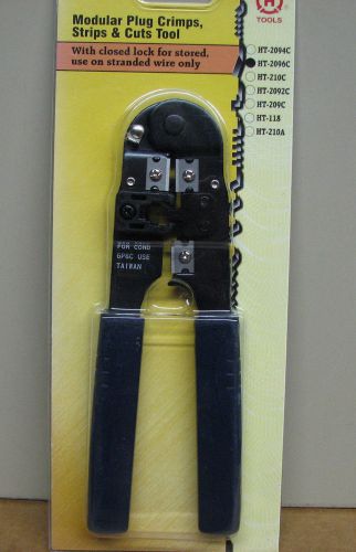 MODULAR CRIMP TOOL FOR 6P6C  CRIMPS, STRIPS, CUTS (STRANDED WIRE ONLY)