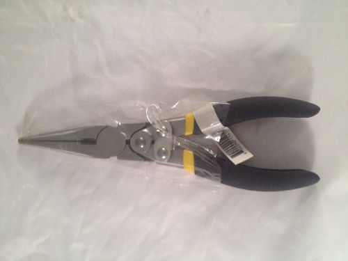Titan 11411 8&#034; compound lever-action long nose pliers for sale