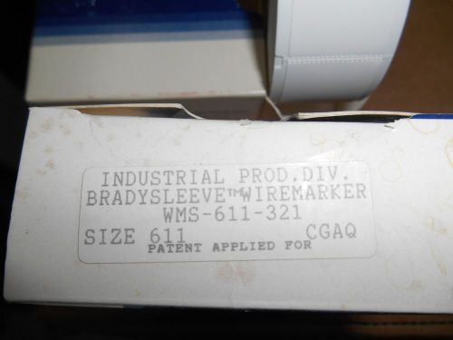 Brady WMS-611-321 BradySleeve Brady Sleeve Wire Marker